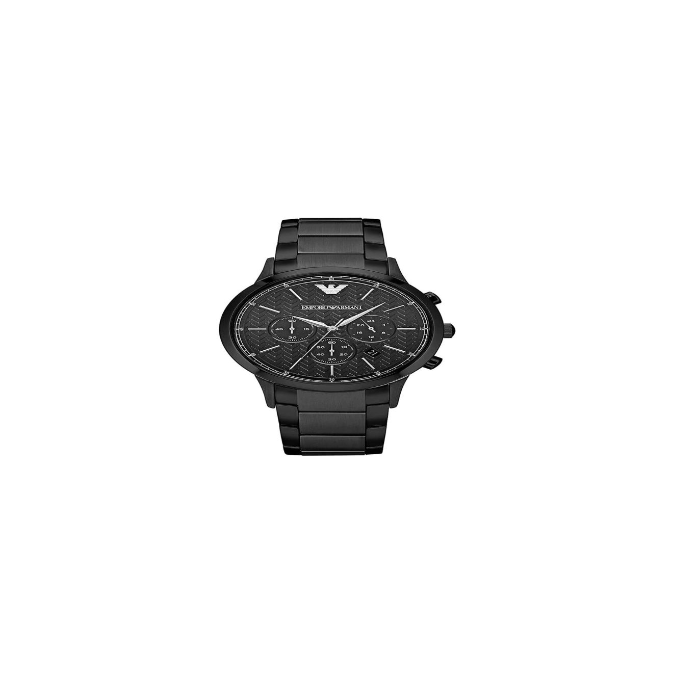 men`s watch stainless steel black
 (RRP €409 I Outlet price €286)
