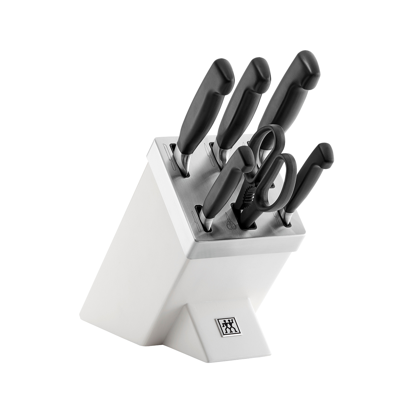 Zwilling FOUR STAR**** self-sharpening knife block, 7parts, white | RRP € 329